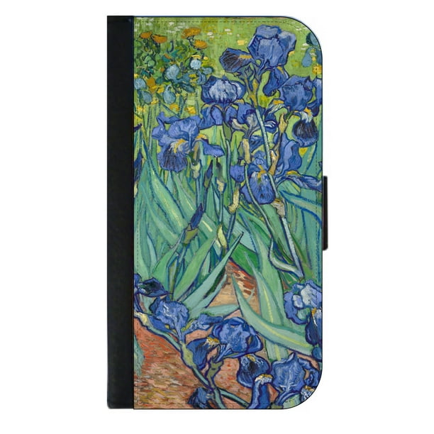 Van Gogh Irises Lanyard Badge ID Holder 